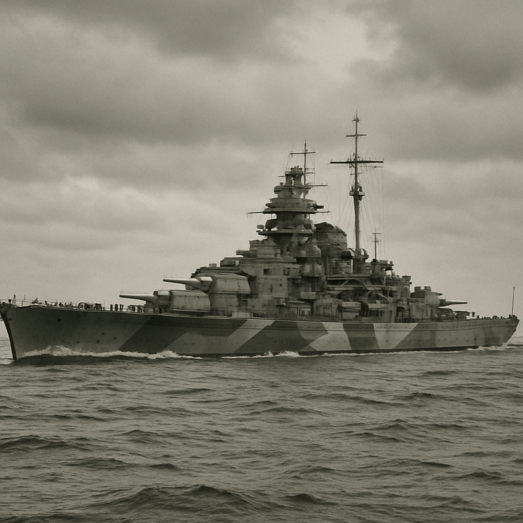 Bismarck, a battleship of the Germany