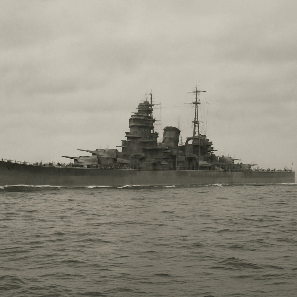 Mogami, a cruiser of the Japan